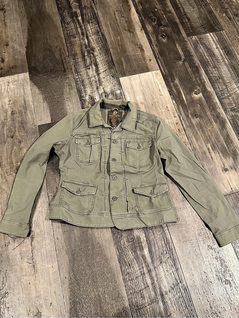 Womens Lucky Brand Olive Utility Jacket XL